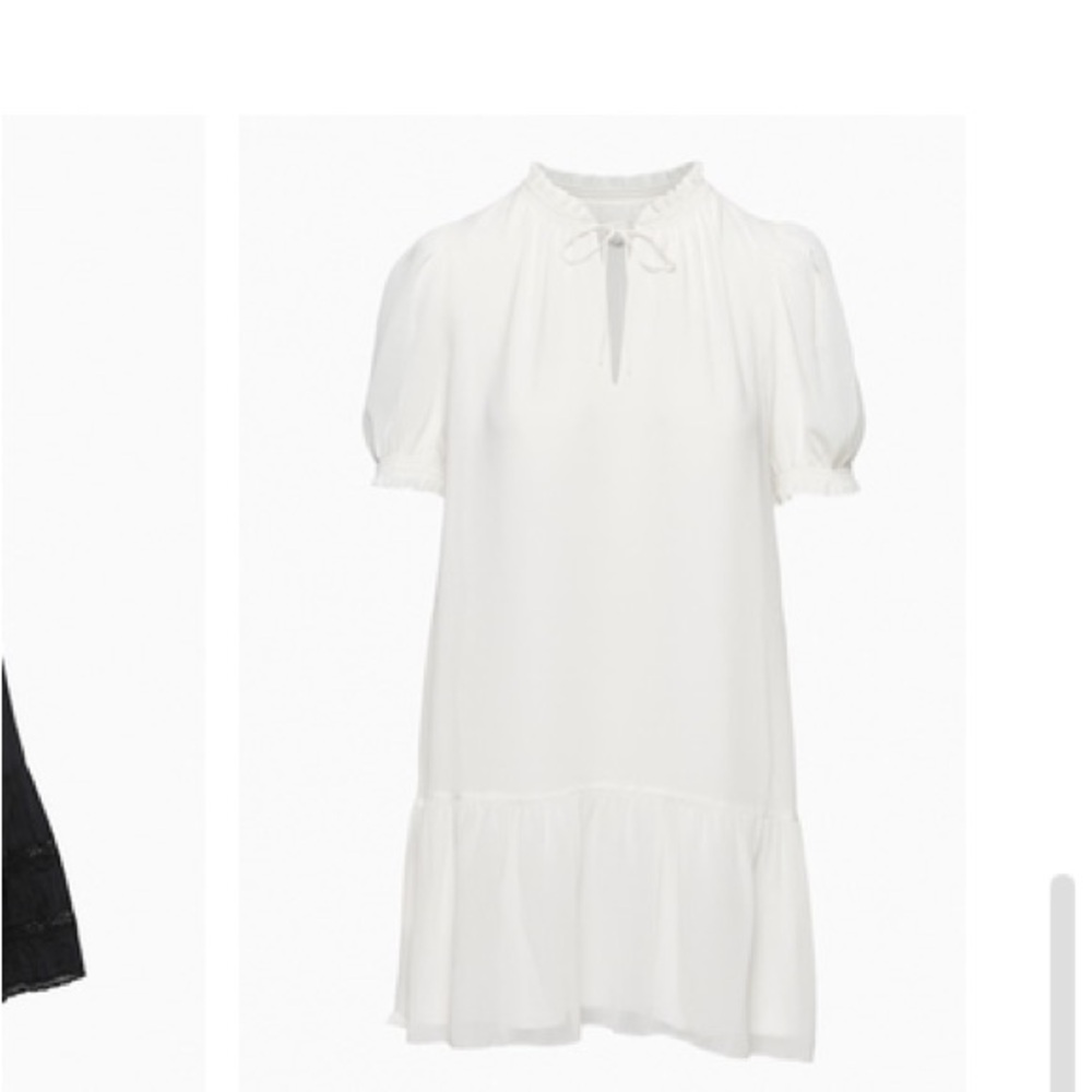 Elegant White Peasant Dress